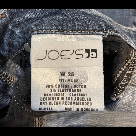 Joe's Jeans Women's Bootcut Muse Fit Mid Rise Stretch Denim Blue Jeans Size 25 - Picture 3 of 13